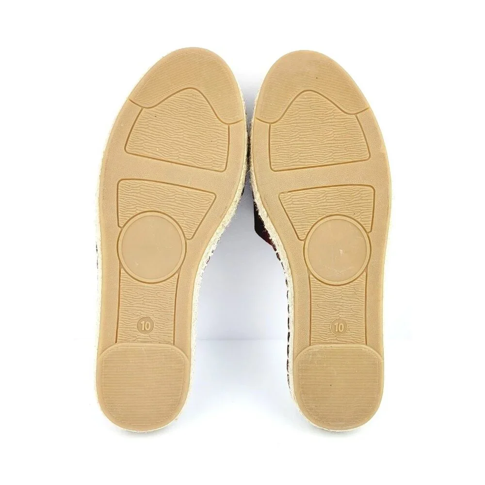 CREVO Women's Suede Bow‎ Slide Sandals - Size 10
